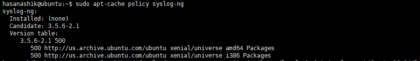 syslog-ng install ubuntu server