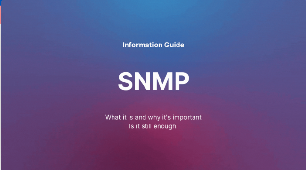SNMP for Monitoring